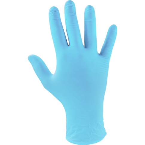 Shield - Handschoen | Nitril | ongepoederd | L | blauw | 100 stuks