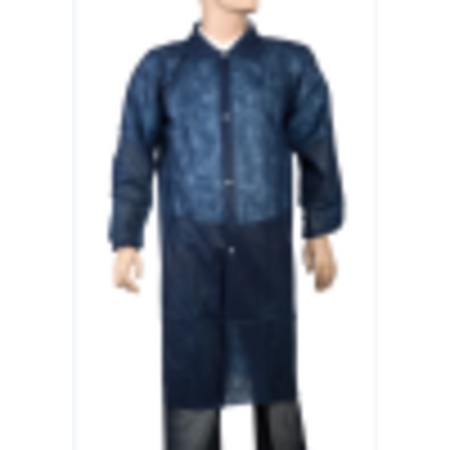 ComFort -  Bezoekersjas | XL | drukknoop | PP | blauw | 50 stuks
