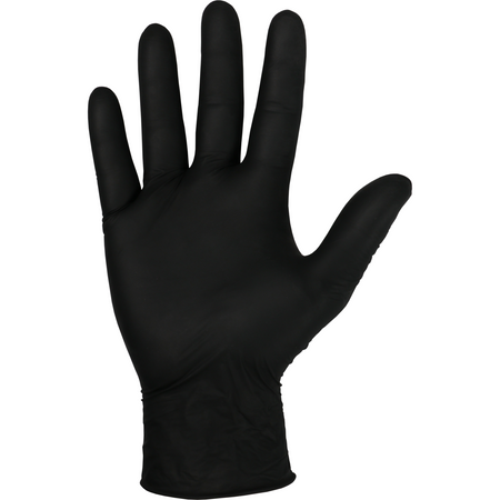 Guanto in nitrile e senza polvere NERO 100 pezzi Large