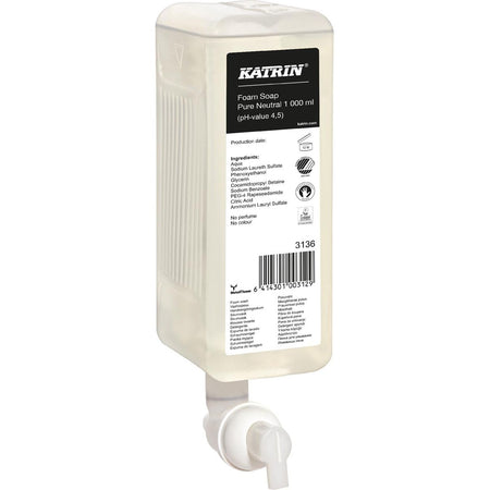 Katrin - Savon pour les mains Mousse propre 1000ml 3136