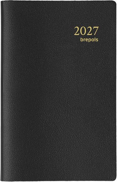Brepols -   agenda Delta Genova 6-talig, zwart, 2027