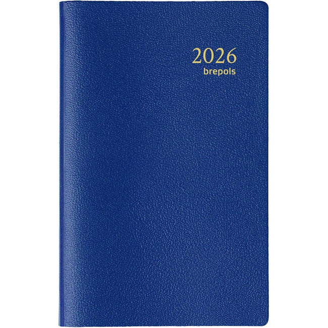 Brepols - agenda Delta Genova 6 languages, blue, 2026