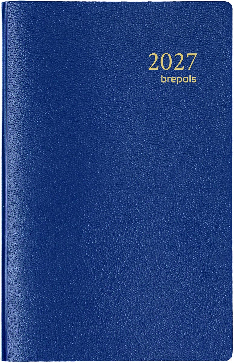 Brepols - agenda Delta Genova 6 idiomas, azul, 2026