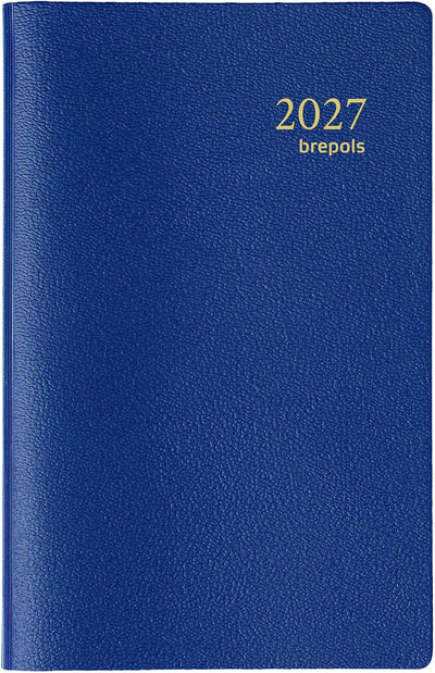 Brepols - agenda Delta Genova 6 idiomas, azul, 2026