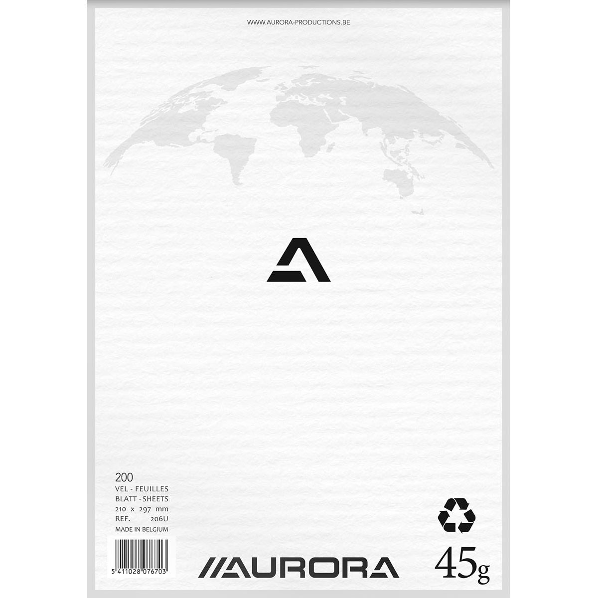 Aurora - Blocco note formato A4, tinta unita