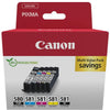 Canon - cartouche d'encre 1 x PGI-580PGBK noir + 1 x CLI-581, 200 1 660 pages, OEM 2078C008, 4 couleurs