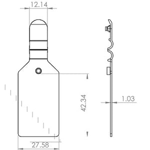 Klika - Scanbanner schwarz groß 25x38mm 890 Stück