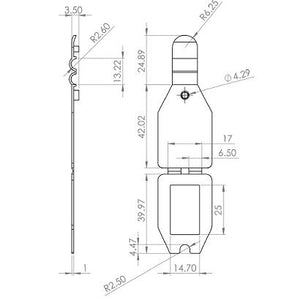Klika - Scan vane pocket trasparente 25x27mm 6.730 pezzi