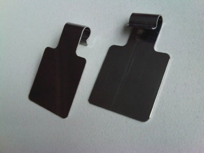 Klika - Paleta de escaneo metálica 25x25mm para doble pasador