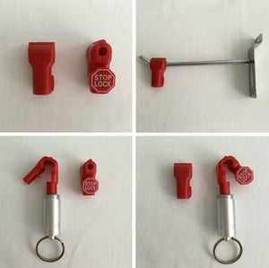 Klika -  StopLock 6mm rood afmeting 38,5x18mm