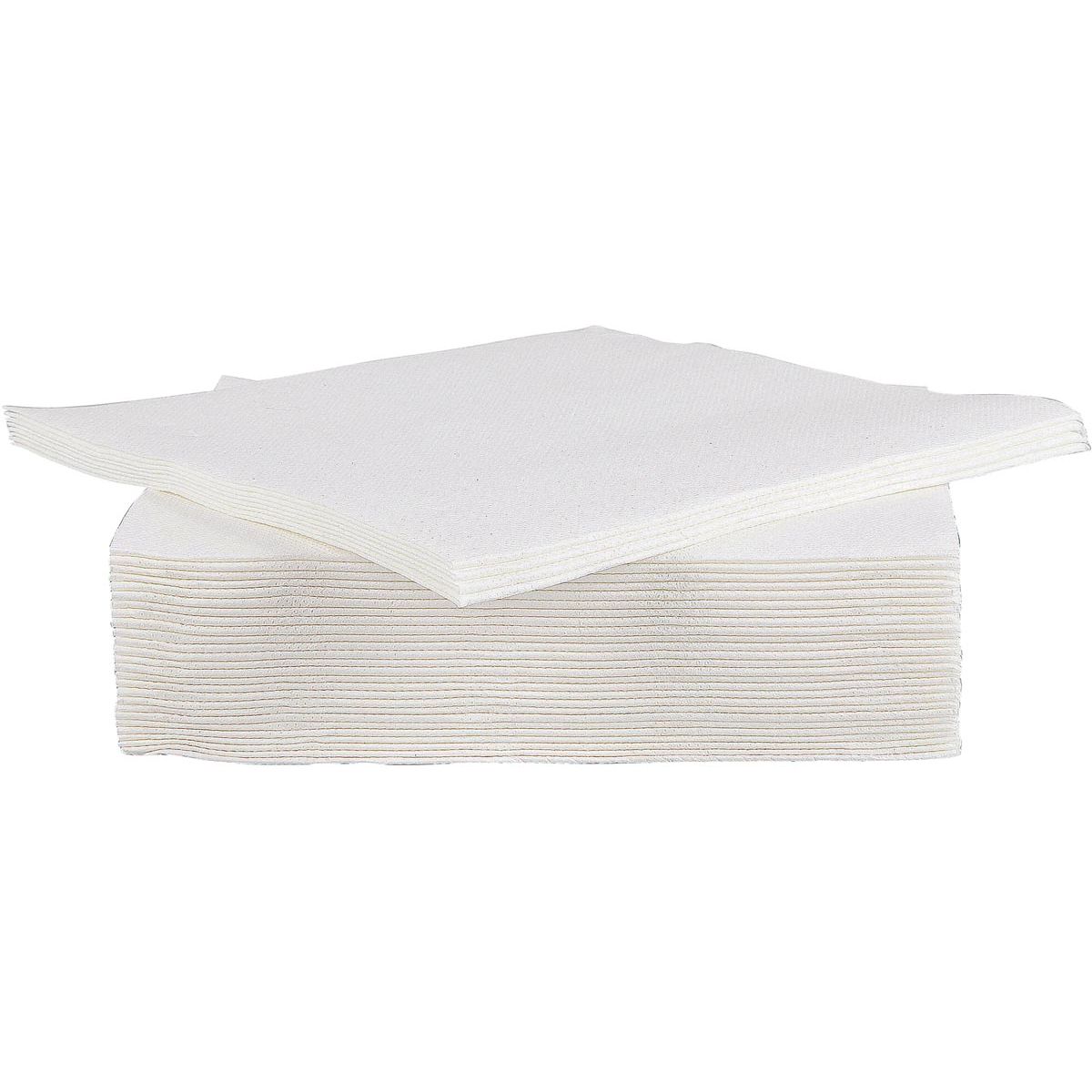 Cosy - Trendy Serviette, 38 x 38 cm, weiß, 40 Stück