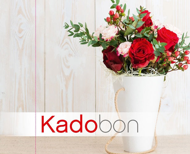 Decosign - Geschenkgutschein gedruckte Vase Blumen 25 Stücke