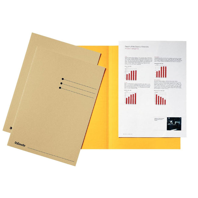 Esselte - classeur gems, carton de 180 g/m², paquet de 100 pièces