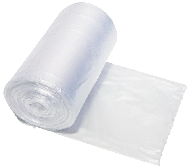 Merkloos - Vuilniszak HDPE, 0,16 micron, ft 39 x 49 cm, 10 l, transparant, rol van 50 stuks