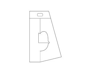 Klika -  Rugsteun karton hoogte 190mm