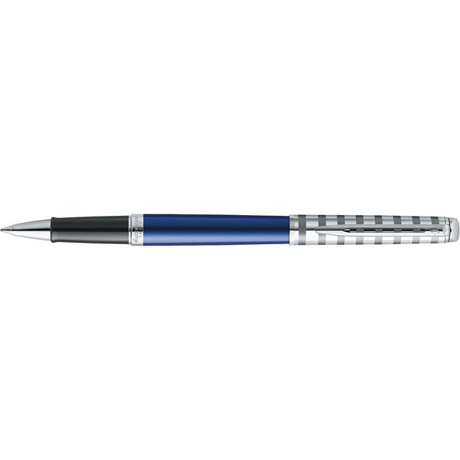 Waterman - Roller Hémisphère Deluxe Blue marine avec détail de palladium