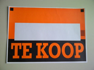 Klika - Affiche TE KOOP afmeting 36x25cm