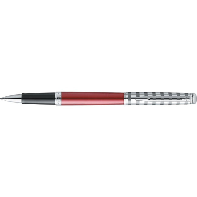 Waterman - Roller Hémisphère Deluxe rouge avec des détails de palladium