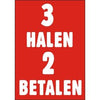 Klika -  Raambiljet groot 3 HALEN 2 BETALEN