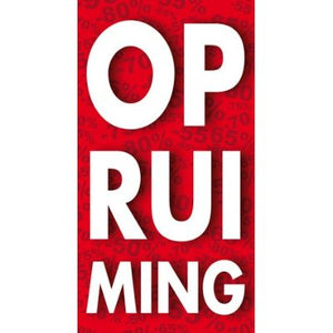 Klika -  Raambiljet thema OPRUIMING 50x94cm rood