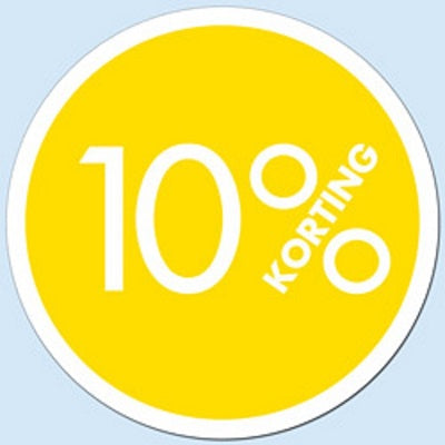 Klika -  Raambiljet cirkel 10 % kleur geel