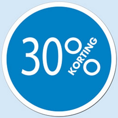 Klika -  Raambiljet cirkel 30 % kleur blauw