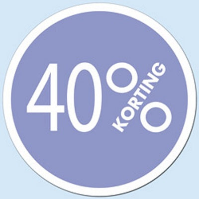 Klika - Window ticket circle 40% color lilac