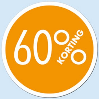 Klika -  Raambiljet cirkel 60 % kleur oranje