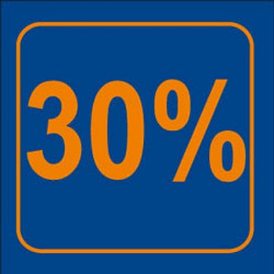 Klika -  Raambiljet 30% , afmeting 24x23 cm.