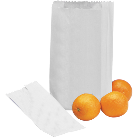 Klika - Bolsa | Bolsa de frutas | Papel | N° 2 | 2 libras | 16/ 10x30,5cm | blanco | 10 kilos