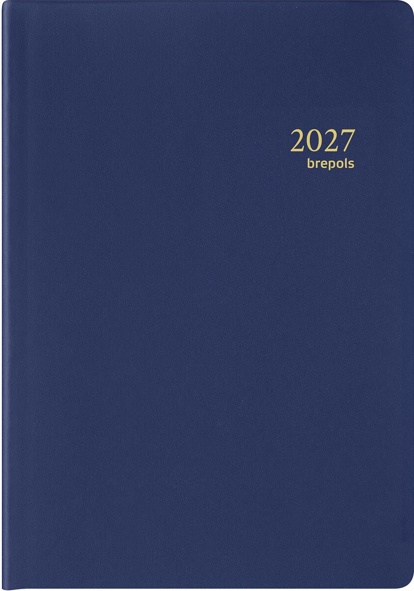 Brepols - agenda Armada Seta in 4 lingue, blu, 2026