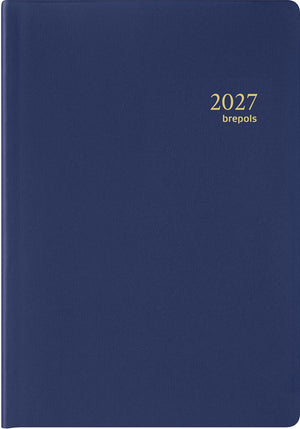 Brepols - agenda Armada Seta in 4 lingue, blu, 2026