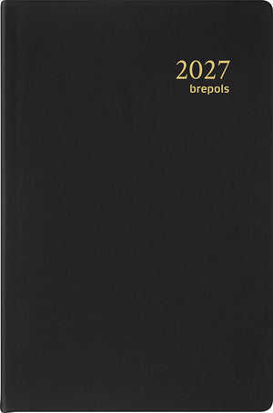 Brepols - agenda Delta Seta 6 languages, black, 2026
