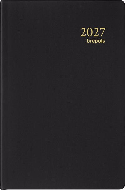 Brepols - agenda Delta Seta 6 languages, black, 2026