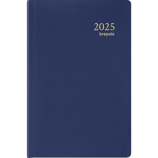 Brepols -  agenda Delta Seta 6-talig, blauw, 2025