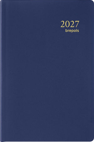 Brepols - Agenda Delta Seta 6 Sprachen, blau, 2026