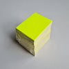 Klika - Prijskaart blanco fluor geel 6x8 cm 100