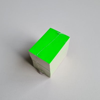 Klika - Prijskaart blanco fluor groen 4x6 cm 10020 stuks