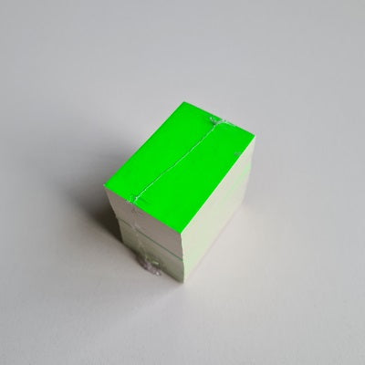 Klika - Tarjeta de precio en blanco verde fluor 4x6 cm 100