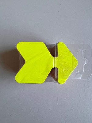 Klika -  Fluor pijl 6x9 cm fluor geel 50 stuks