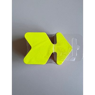 Klika -  Fluor pijl 6x9 cm fluor geel 50 stuks