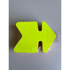 Klika -  Fluor pijl 12x16 cm fluor geel 50 stuks
