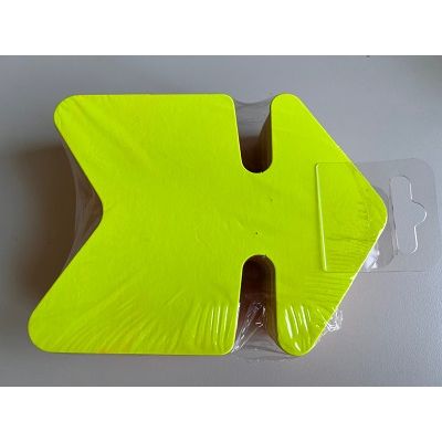 Klika - Freccia fluo 16x24 cm giallo fluo 25 pezzi