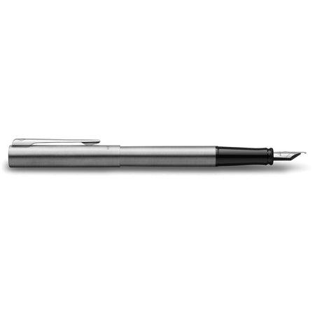 Waterman -  vulpen Allure Chrome fijne punt, inclusief 6 inktpatronen, op blister