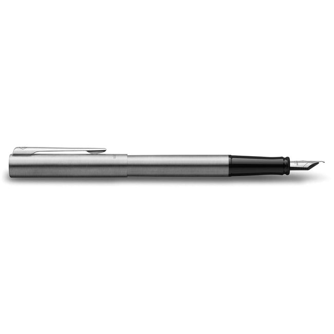 Waterman -  vulpen Allure Chrome fijne punt, inclusief 6 inktpatronen, op blister