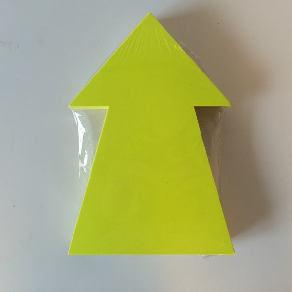 Klika - Fluor pijl 22x15 cm fluor geel 50 stuks