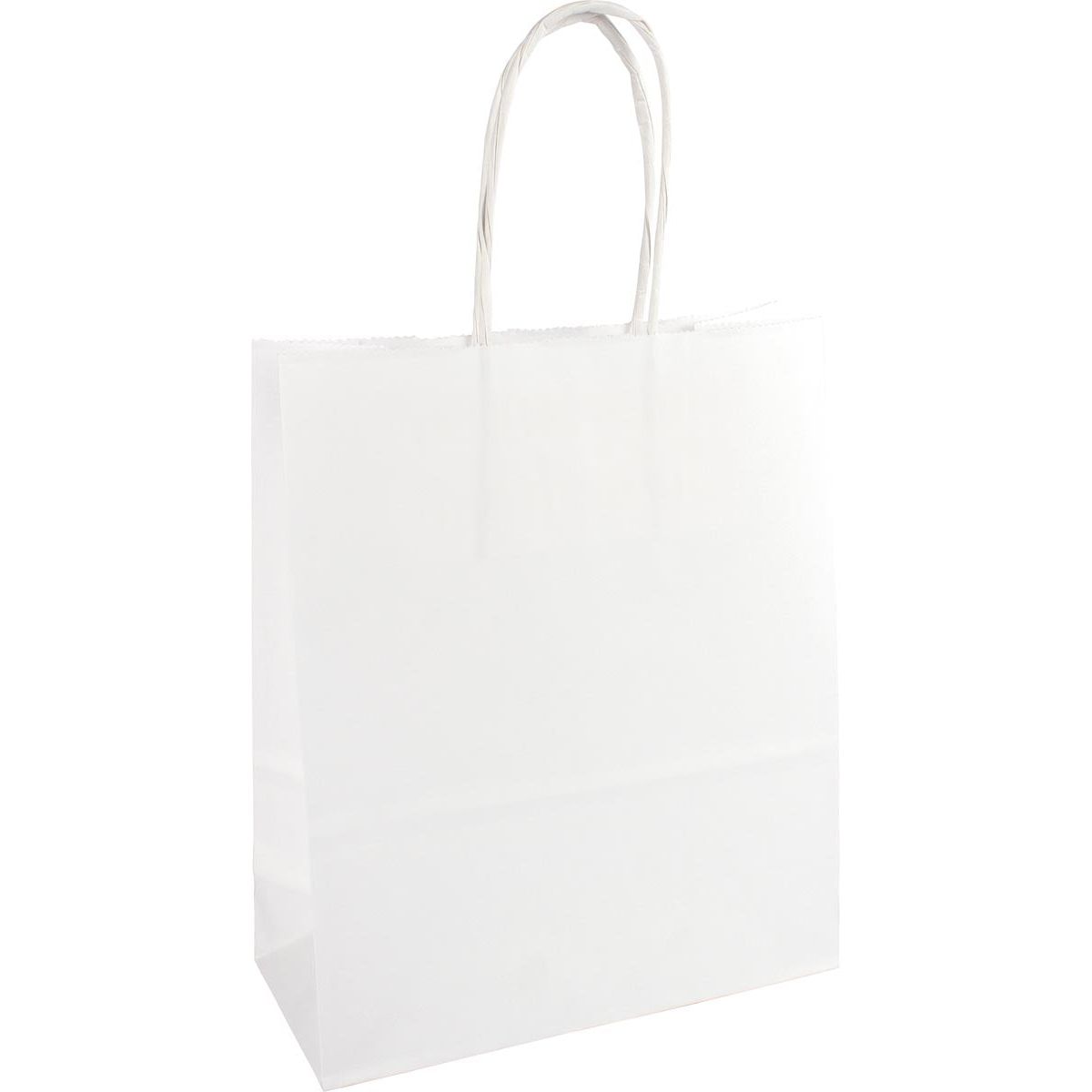 Merkloos - Papieren zak, ft 32 x 12 x 41 cm, wit