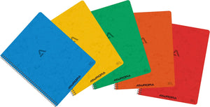Aurora -  Writing 80 spiraalschrift, ft 21 x 16,5 cm, 120 bladzijden, commercieel geruit