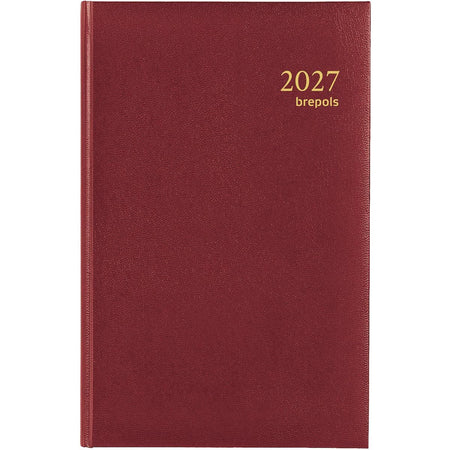 Brepols - Agenda 2026 Saturn Luxury 1 day/1 page burgundy