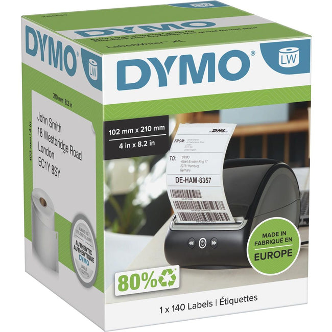 Dymo - etiquetas LabelWriter ft 102 x 210 mm (DHL), blanco, 140 etiquetas